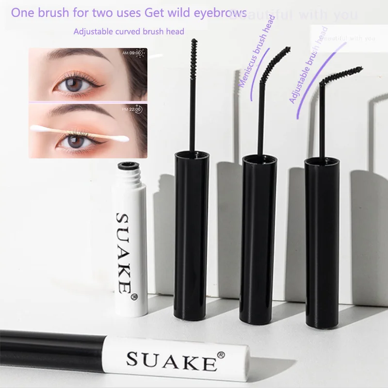 NewWaterproof Mascara allongeant les cils bruns Extension de cils brosse de cils maquillage de beauté Mascara de couleur bleue longue tenue