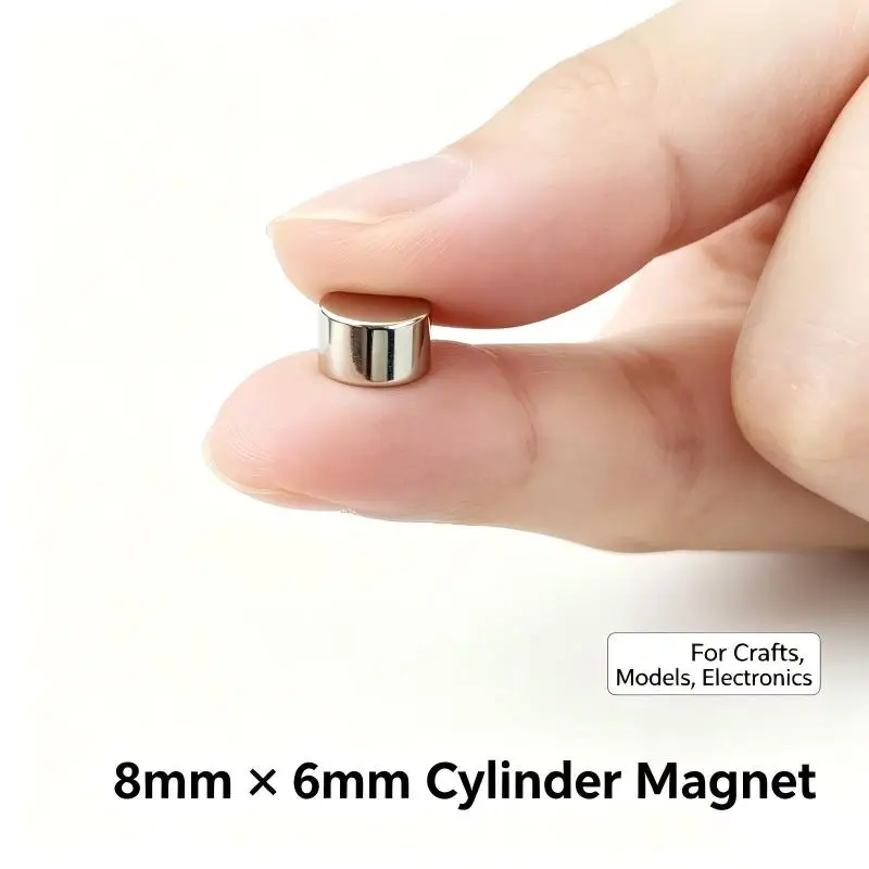 8x6mm N35 Round Disc Neodymium Magnet 8x6mm Small Permanent Magnet For Fridge DIY Craft Model Building Industrial Hardware 8*6
