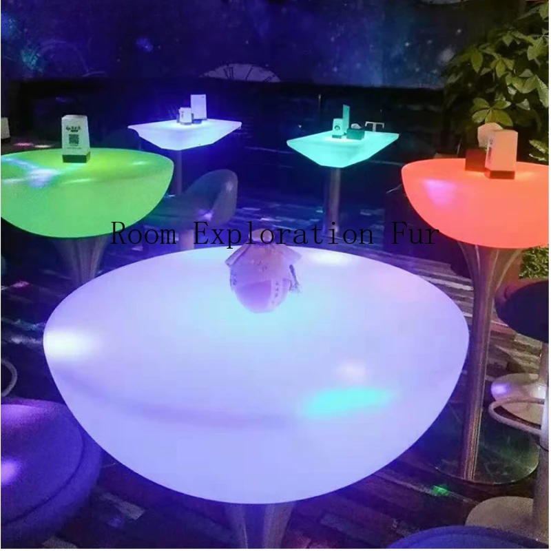 Tables de Bar Rondes Modernes pour Discothèque, Cocktail en Plein Air, Comptoir de Réception, Mobilier Commercial SR50BT