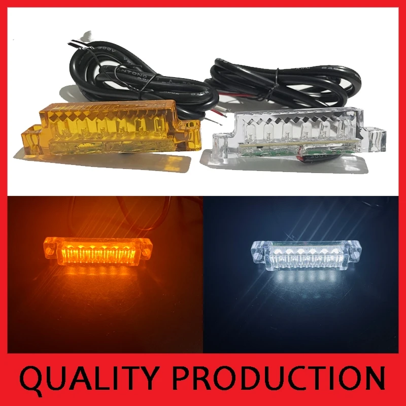 5pcs IP68  White Amber LED Truck Scania Front Grille lights DAF grille lamp For Volvo Grille lamp Man Benz truck  grille lights