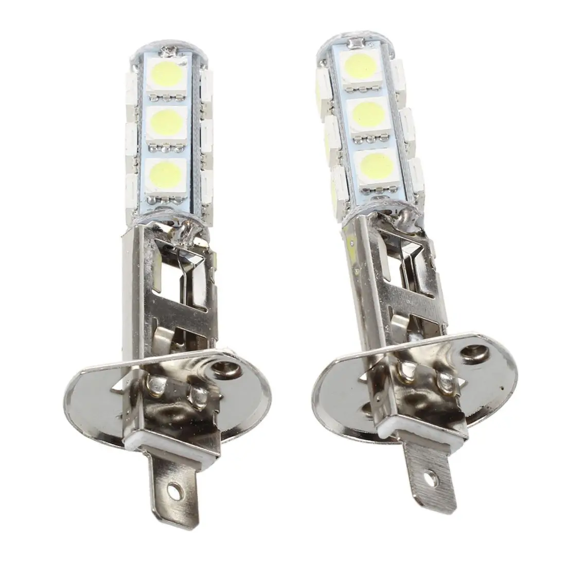 2 stücke auto licht scheinwerfer lampe h1 weiß 13 smd 5050 led chips