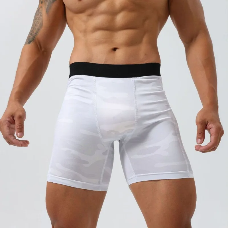 

Men's fitness tight shorts quick-drying three-point pants hip lift breathable anti-wear sports running base