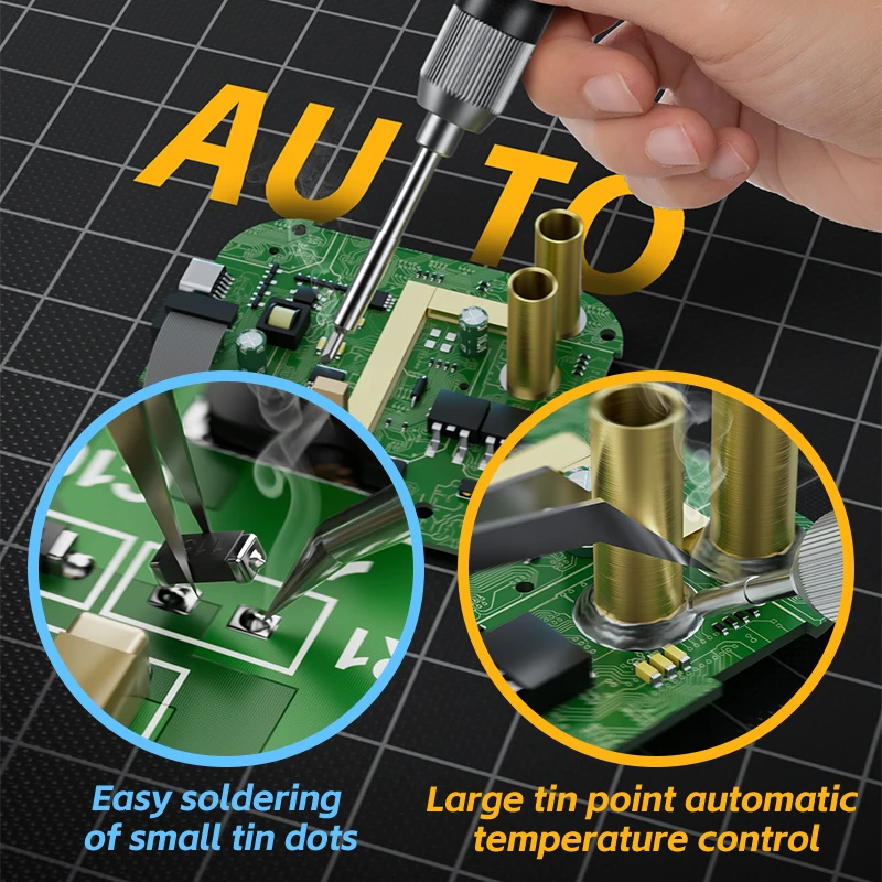 Awgem Sj1 Smart Soldering Iron Household 100W Portable USB Constant Temperature Jbc Soldering Station Soldering Pen High Power Repair Welding