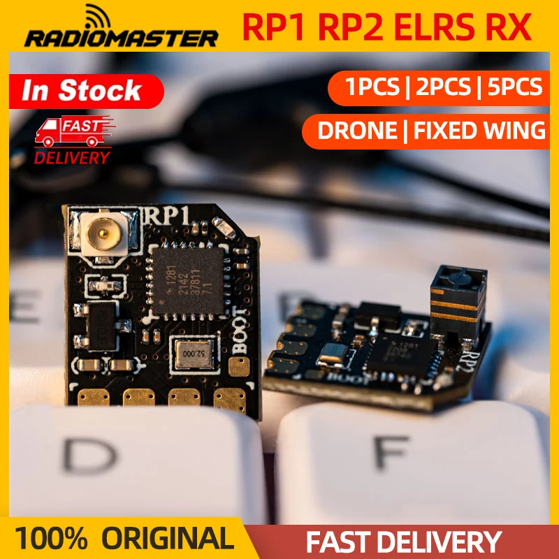 1/2/5PCS RadioMaster RP1/RP2 2.4ghz ExpressLRS ELRS Nano Receiver RX For TX16S TX12 ZORRO ELRS RC Radio Transmitter FPV Drone