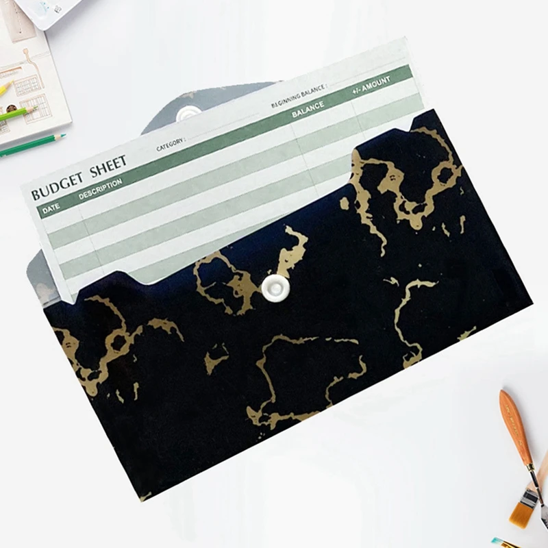 Cash Envelope System, 90 Pack Waterproof Reusable Plastic Budget Envelopes, Money Envelopes For Budgeting And Saving PVC