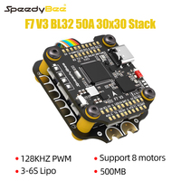 SpeedyBee F7 V3 Flight Stack 3-6S Lipo F7 V3 Flight Controller & BL32 50A ESC 30.5x30.5mm 500MB Flash For RC FPV Freestyle Drone