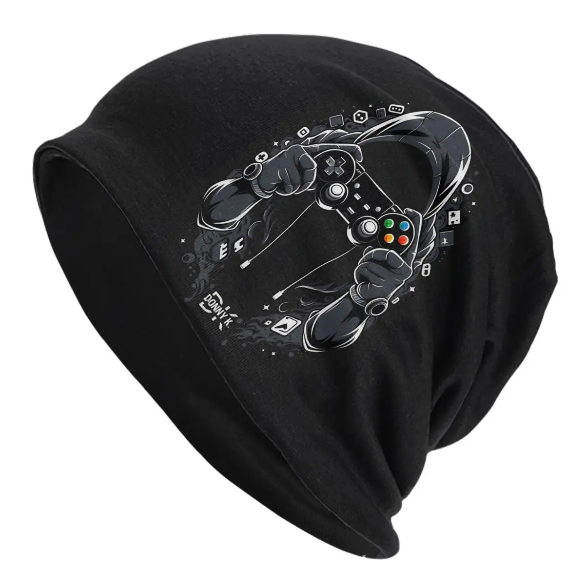 Hooded Hardcore Gamer Unisex Bonnet Thin Hiking Double Layer Hats For Men Women