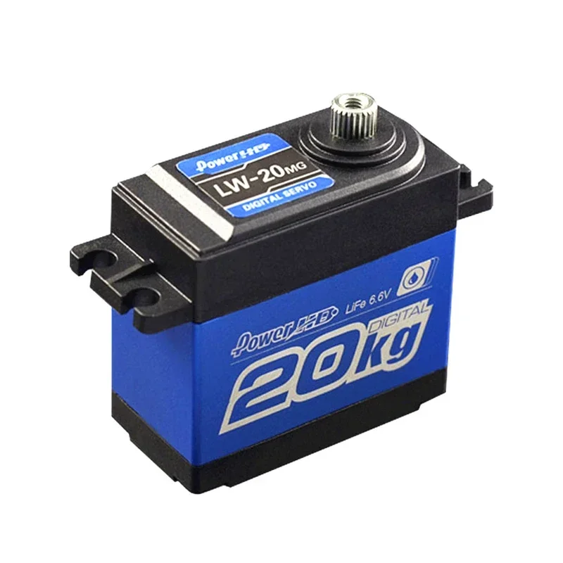 RoRuSPOWER HD LW-20MG 100% Waterproof Digital High Torque Servo With Metal Gear 20kg/60g For 1/8 1/10 RC Cars Rc Airplanes