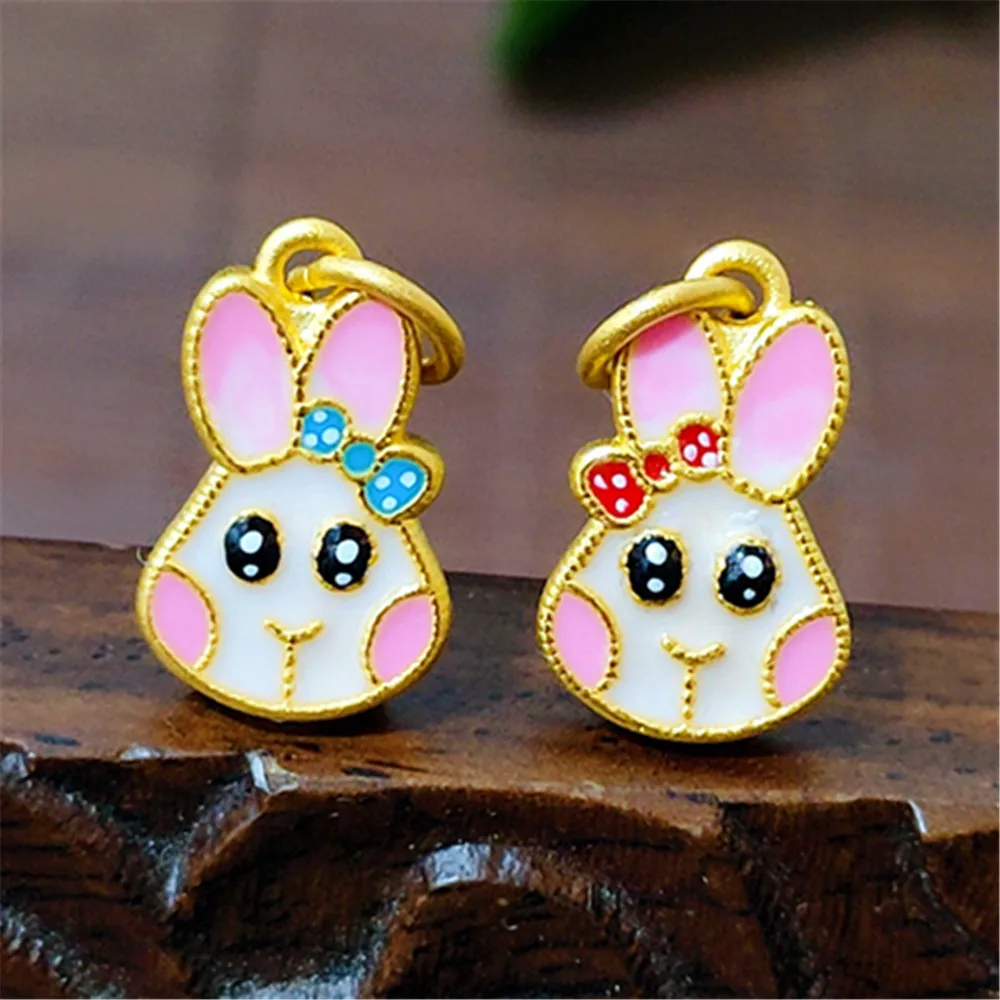 

Pure 999 24K Yellow Gold 3D Lucky Rabbit Pendant 0.8-1g