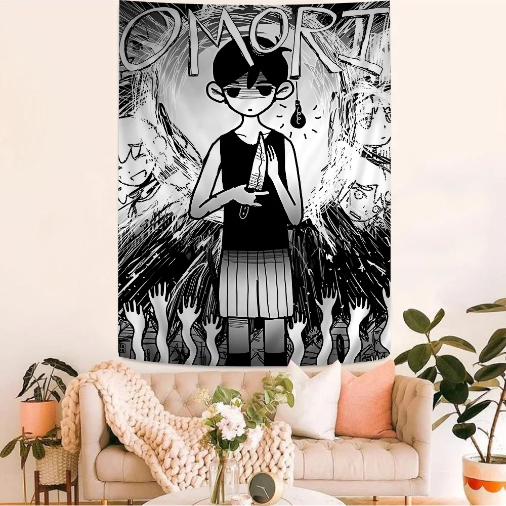 

O-Omori Game Chart Tapestry Art Science Fiction Room Home Decor Cheap Hippie Wall Hanging