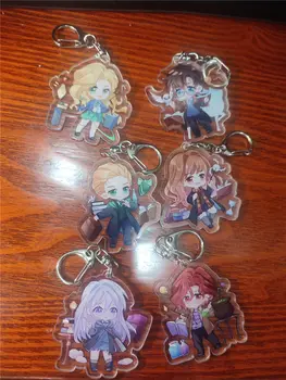 Anime Harries Potter Hermione Granger Ron Weasley Draco Malfoy Cosplay Portachiavi in acrilico con ciondolo Accessori di scena per Halloween Regalo 8 best sales harry potter malfoy - №3