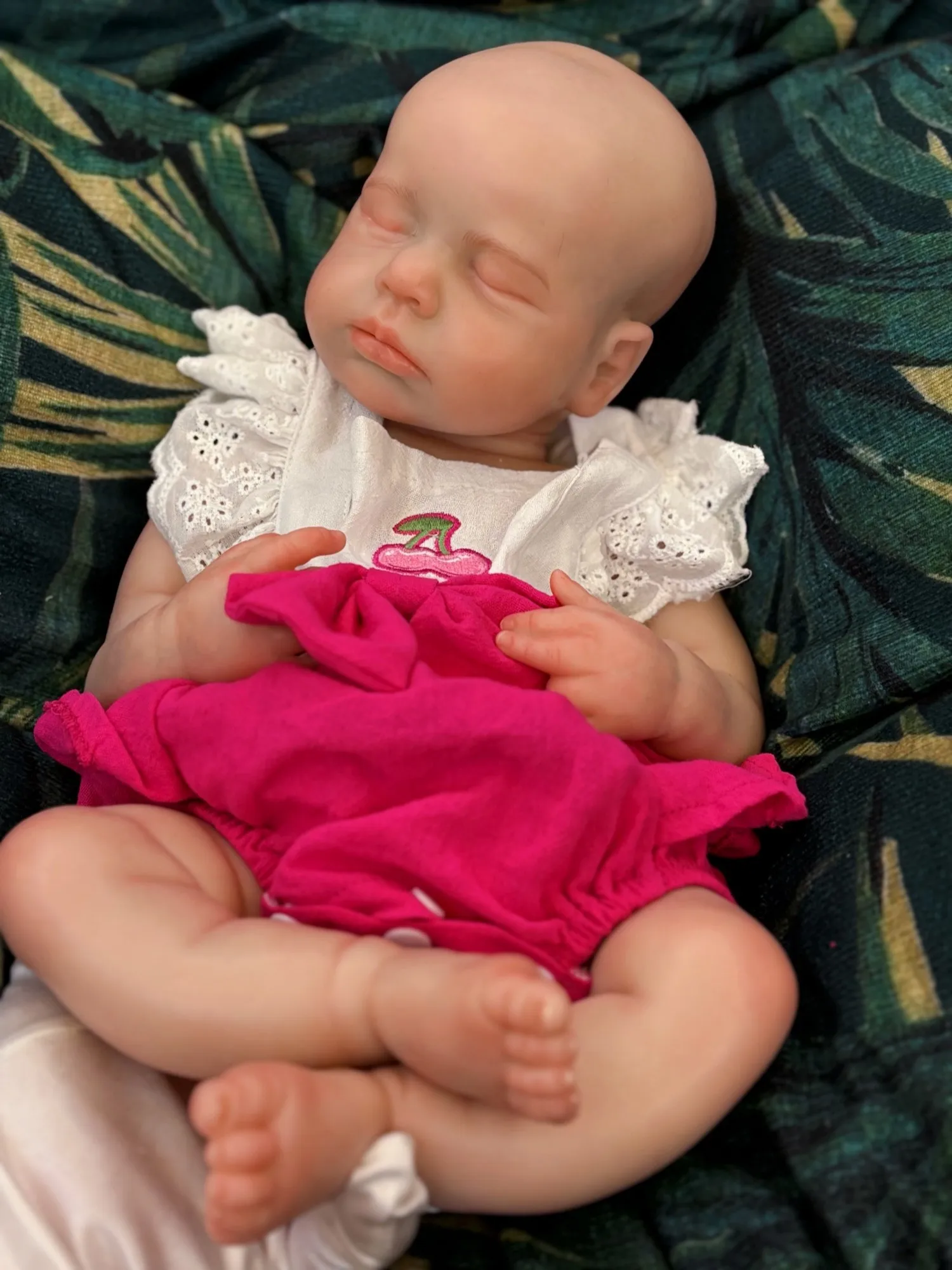 18 pollici Bocca aperta Ragazza in silicone Loulou Bebe Reborn Bambole Reborn in silicone pieno solido dipinto Baby Doll Toy Corpo De Silicone