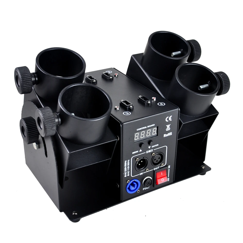 Freeshipping 4 Shoot Electrical Confetti Machine DMX512 Control 5 Channels Support Individual Shooting LCD Display Good Quality