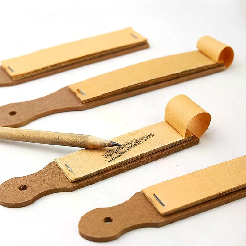 Picture 3: Makeup Eyebrow Pencil Sandpaper Board Grinding Tool Polishing Pen Tip Rub Brush Sharpening Sandpaper Fine Point Makeup Tool