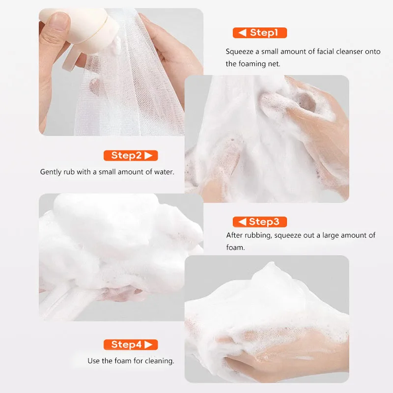 5/10/20 Stück Seifennetztaschen für die Dusche, parfümfreie handgemachte Seifenschaumnetze, parfümfreie, handgefertigte Seifenschaumnetze – Detail 5