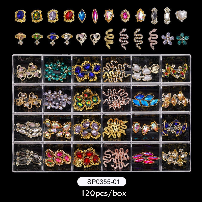 21/24 Grid Shiny Diamond Nail Charms Crystal Rhinestones Nail Art Luxe Jewelry Nails Accessories Decorations Nail Supplies