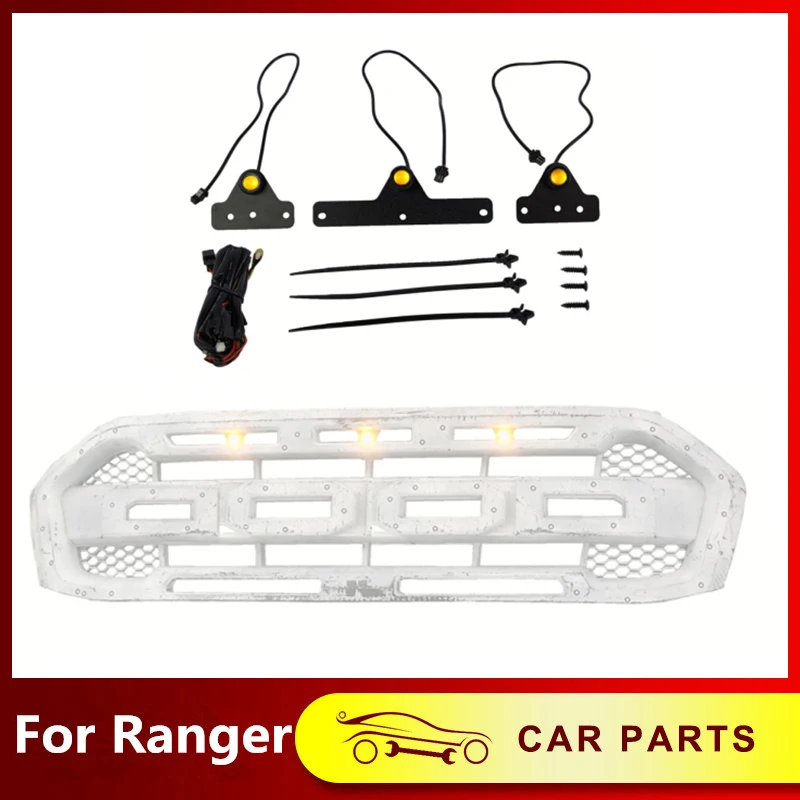 

Modified Ranger Front Grille LED Light Kit Amber LED Light Accessories For Ford Ranger Raptor 2019-2021 (For Original Grille)