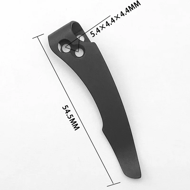 Imagem -02 - Titanium Alloy Material Folding Knife Pocket Clip Back Clamp para Coldsteel Facas Faça Você Mesmo Peças Acessórios Deep Carry 1pc