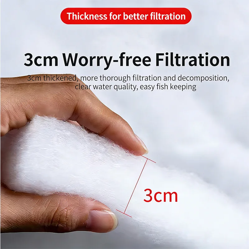 3CM Dicker Aquariumfilter Superdicker Biochemischer Filterschwamm Aquarium Fischbecken Bio-Baumwoll-Schaum Skimmer Zubehör – Detail 4