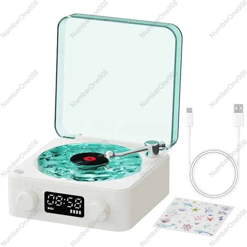 The Waves Vinyl Player Multi-Function Retro Vinyl Record Player Styled Natural Sleep Aid Sound Bluetooth Stereo Players