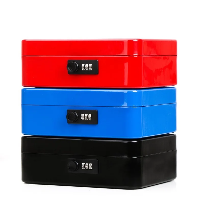 

Multifunctional Password Steel Safe Box Lock Store Content Paper Piggy Bank A4 Document Boxes