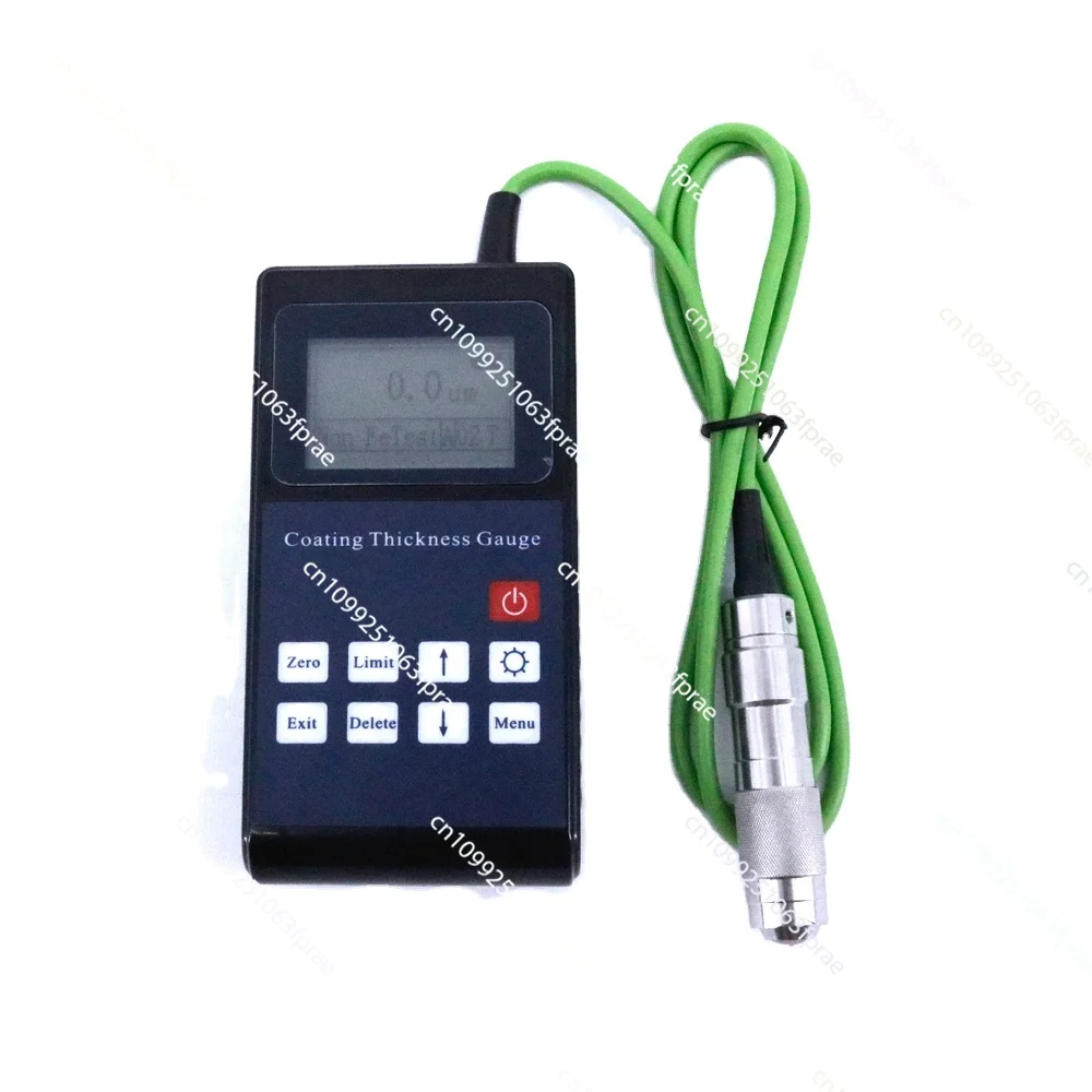 

Portable coating thickness gauge with settlement probe