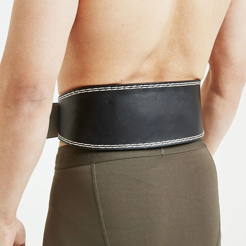 Lumbar Support Belt Adjustable PU Waist Brace for Weightlifting Squats Deadlifts Back Support Core Stability