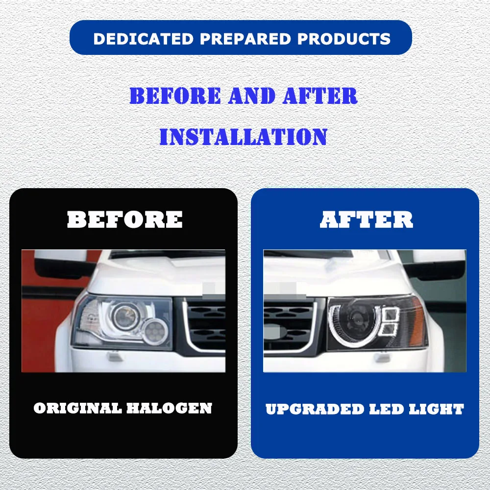 LED HeadLights for Land Rover Freelander 2 07-15 Upgrade Led DRL Car head lamp Assembly Signal Auto Accessories Modified Lamp