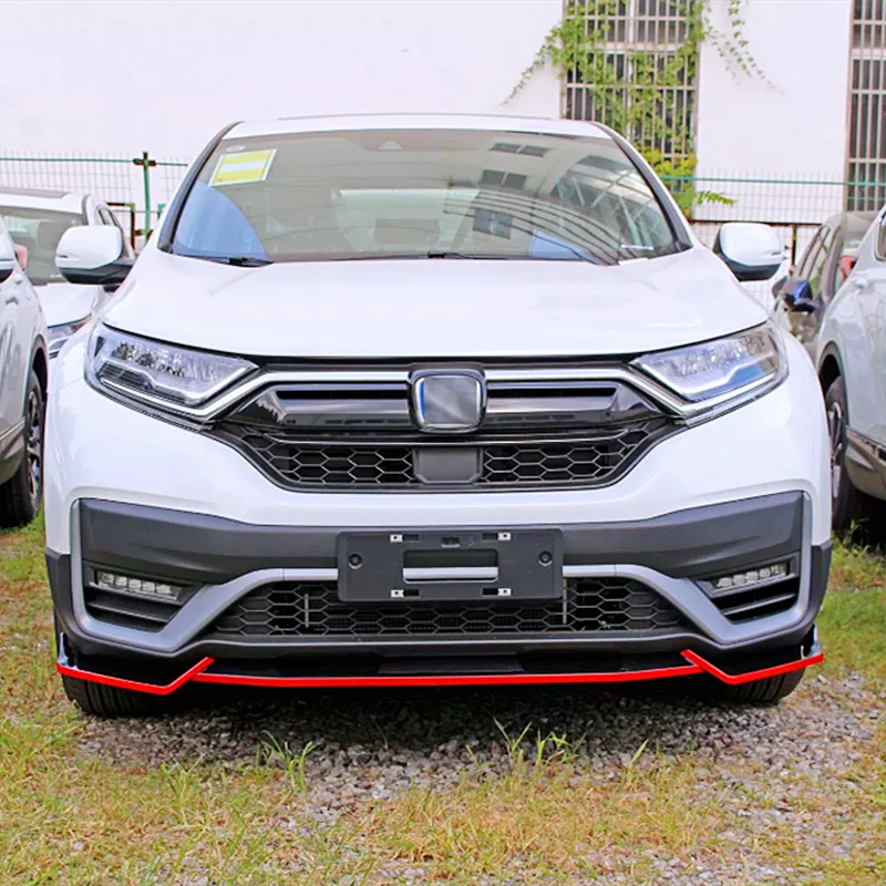 For 2020 21 22 Honda CRV Front Bumper Splitter Lip Chin Spoiler BodyKit Diffuser Protector Guard Exterior Tuning Car Accessories