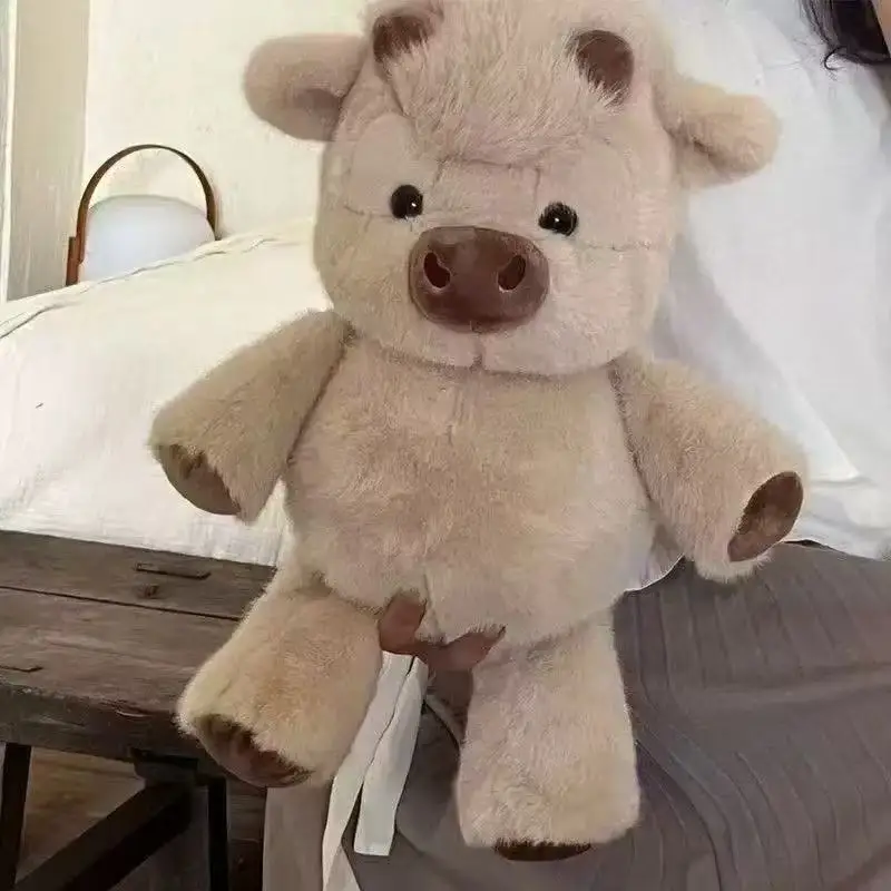 brinquedo-de-pelucia-kawaii-highland-cattle-45cm-vaca-correndo-abracavel-feita-com-tecido-macio-premium-companheiro-calmante-para-bebes