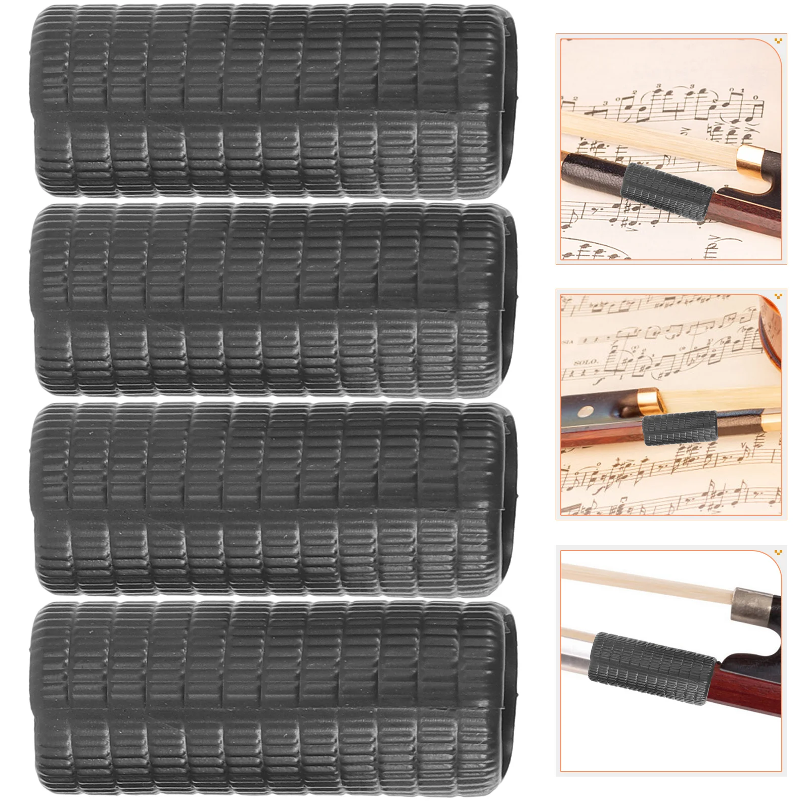 

4 Pcs Violin Case Bow Grip Replace Corrector Parts Supply Musical Instrument Student