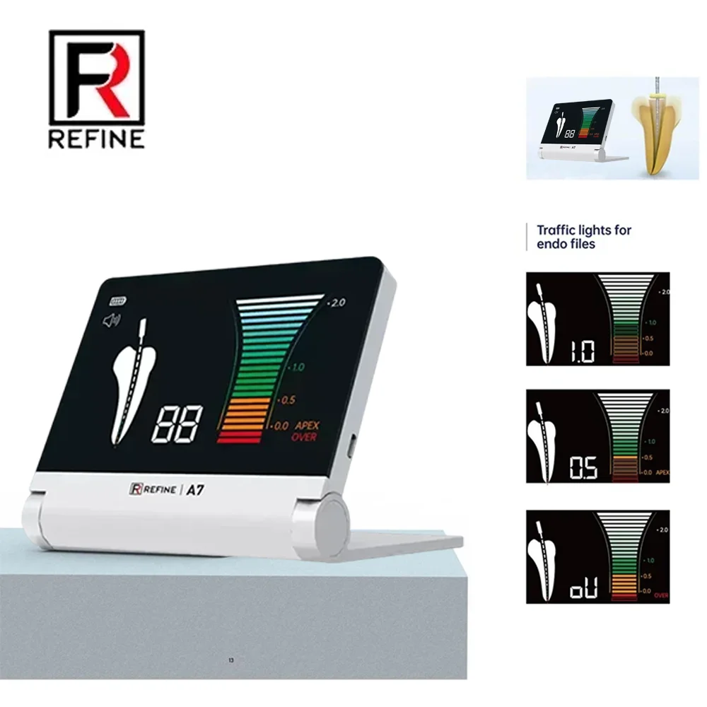 Refine A7 Dental Endo Apex Locator Foldable endodontics locator wireless apical locator Canal Located Instruments Dentistry Tool