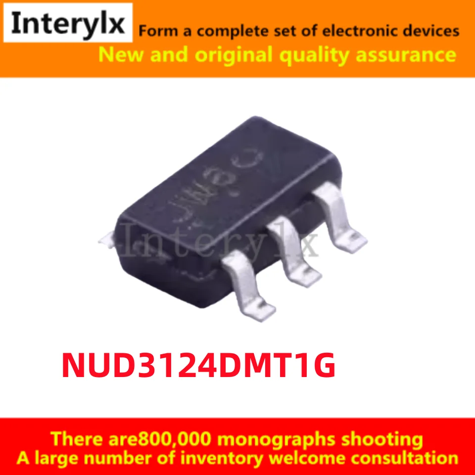 10-50Pcs/Lot Brand New Original NUD3124DMT1G NUD3124 Marking JW6 Package T23-6 MOSFET Power Switch Chip