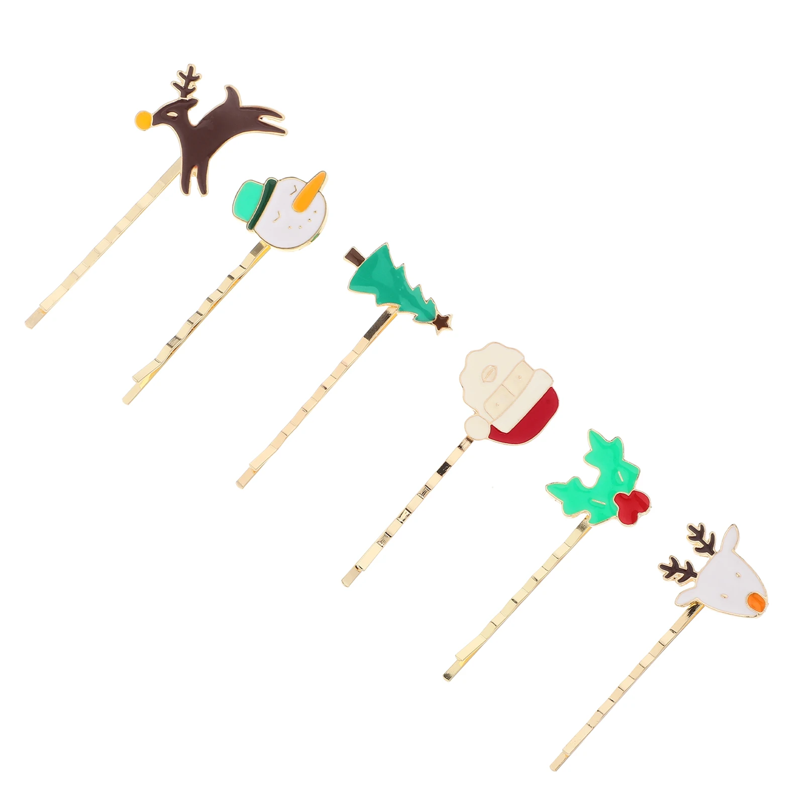 

6pcs Bang Clip Clips Bang Bobby Pin Kids Girls Women Bobby Pin Hairpin Holiday Party Carnival Costume Accessory