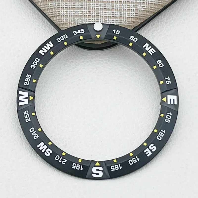 

Stainless Steel Bezel Insert Size 41mmX32mm Compatible with PROSPEX Divers Compatible with SNR025J1 SNR02