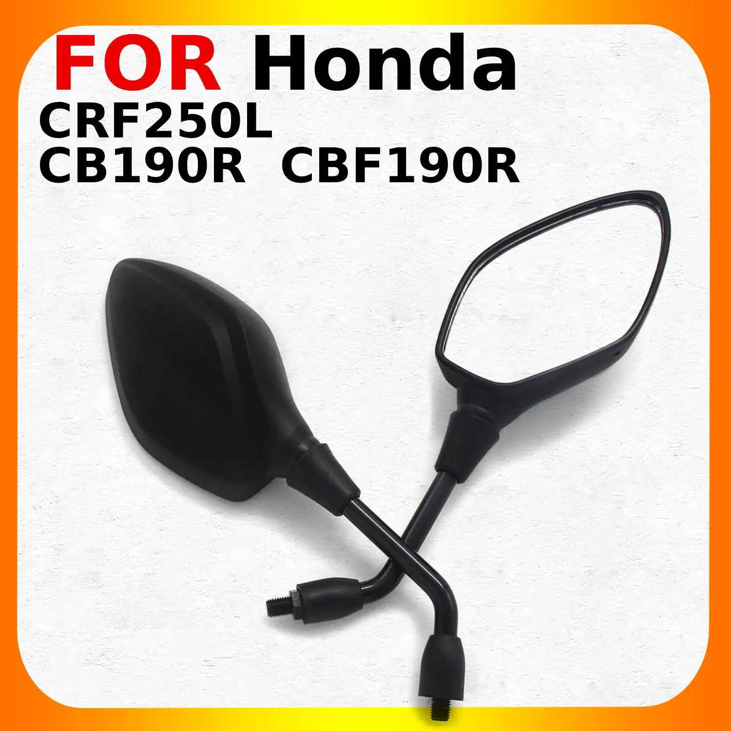 Motorcycle Rearview Side Mirror for Honda Motorcycle Parts CB190R CB 190 R CBF190R CRF250L CRF 250 L High Quality Black Handle