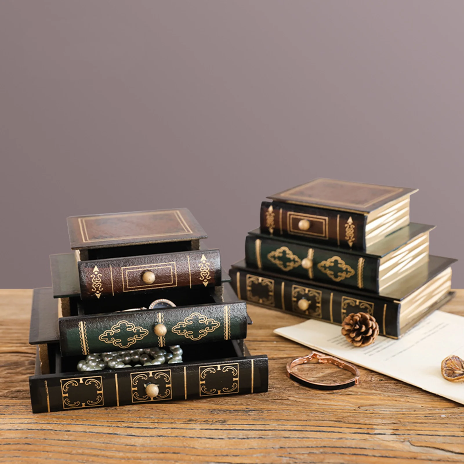 

Ящик для хранения в форме книги с сокровищами для дома и офиса