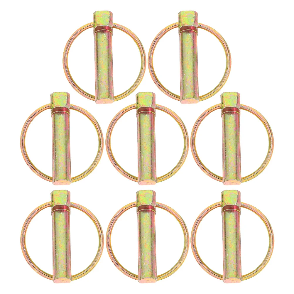 

8Pcs Locking Pins Safety Lynch Pins Heavy Duty Trailer Hitch Pin Set for Tractor Truck Mower Cart Secure Fastening