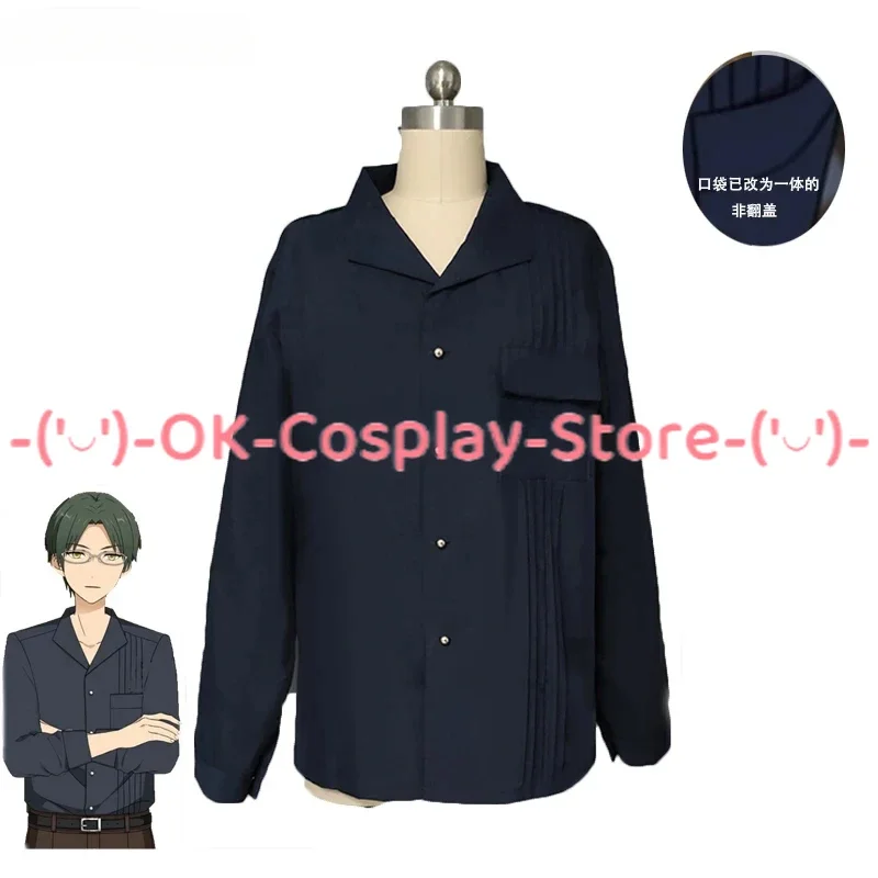 

Game Ensemble Stars Hasumi Keito Cosplay Costume Halloween Party Suit Summer Blouse Casual Top Long Sleeves Tshirt Custom Made