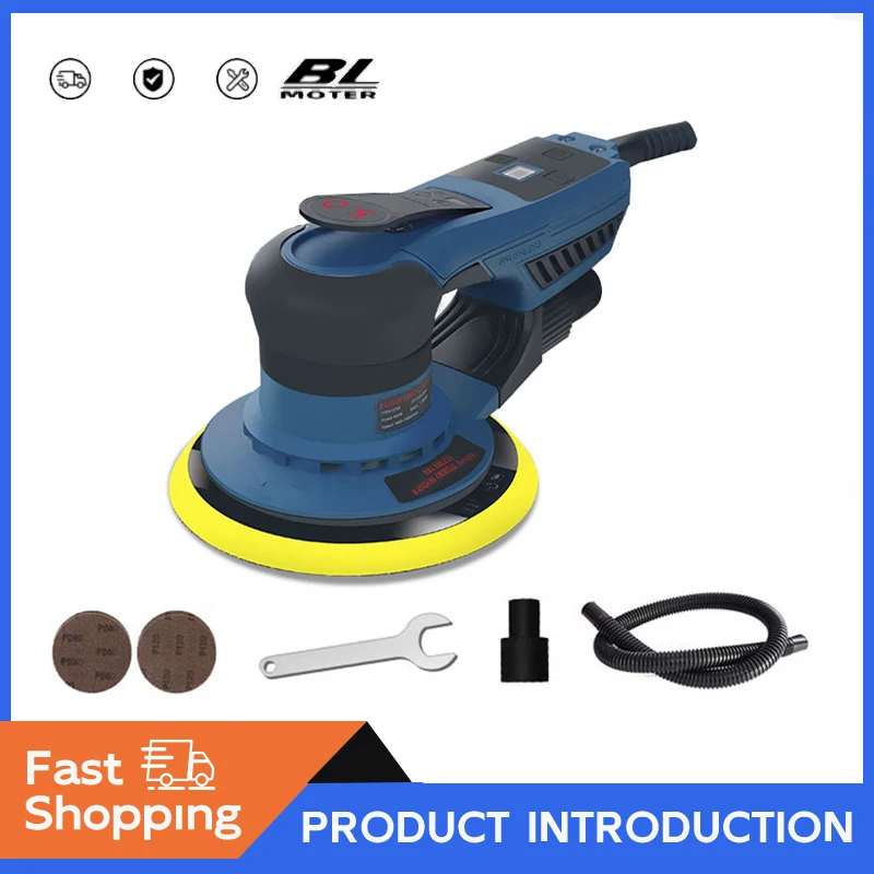 Nouveau Moteur sans brosse 5.0mm ponceuse électrique ponceuse orbitale sans poussière sans brosse 220V Machine ponceuse orbitale