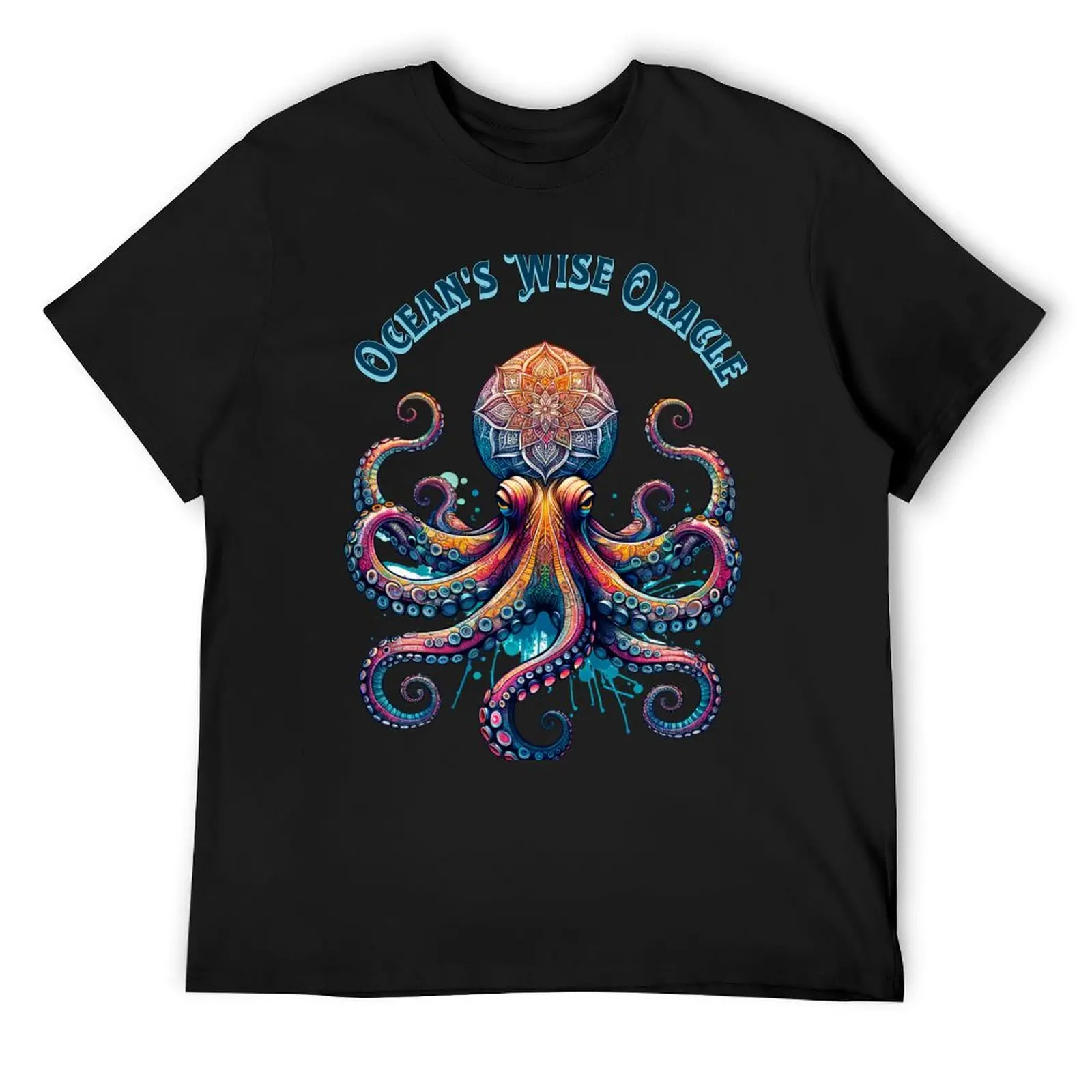 

Mandala Octopus Ocean's Wise Oracle T-Shirt sweat oversized t shirt topping aesthetic clothes luxury clothes men