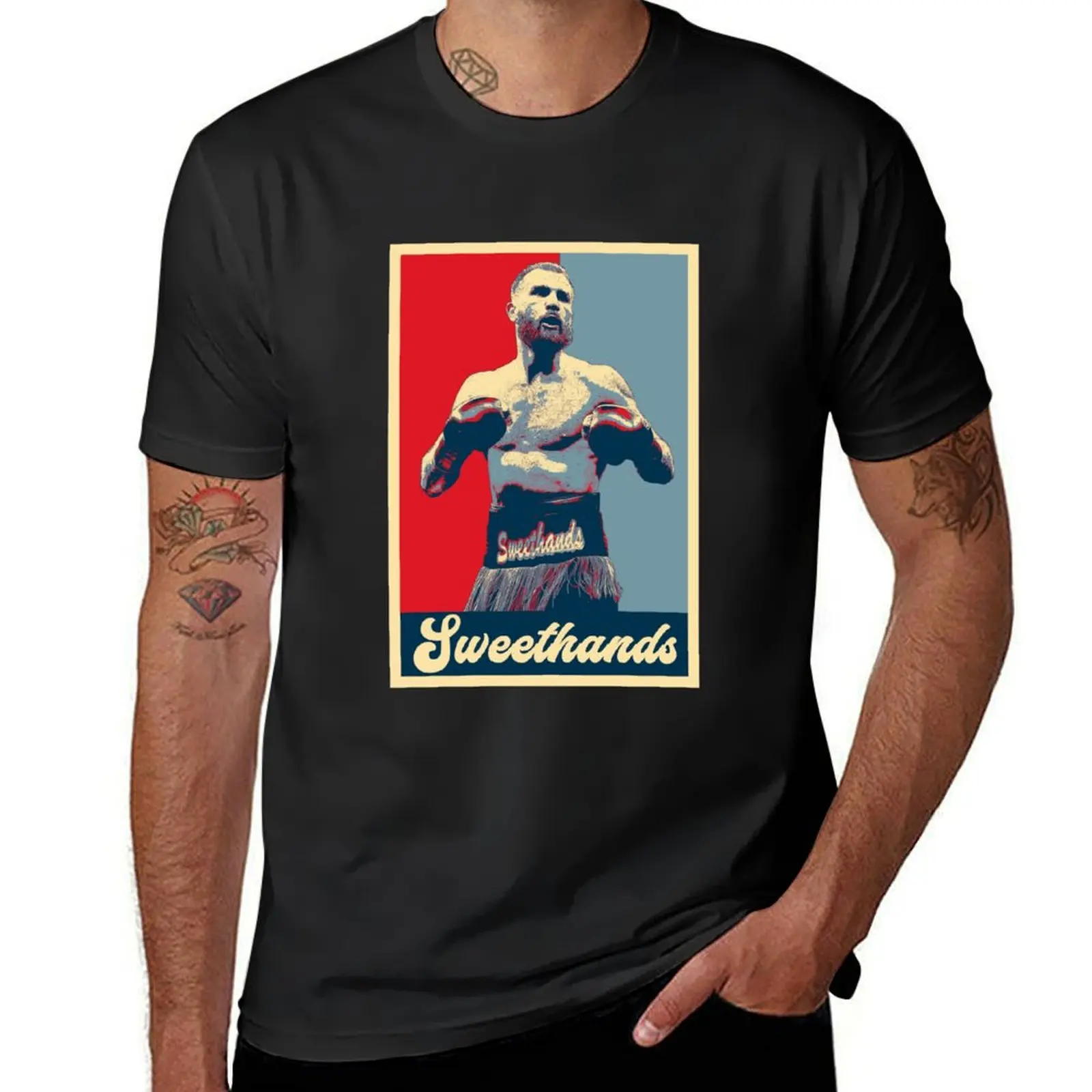 

Caleb Plant Sweethands T-Shirt graphics anime men t shirt