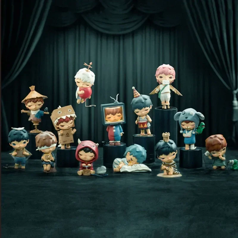 POP MART Hirono Mime Series Blind Box Mystery Box Guess Bag Toys Doll Cute Anime Figure Ornaments Collection Cute Model Gift