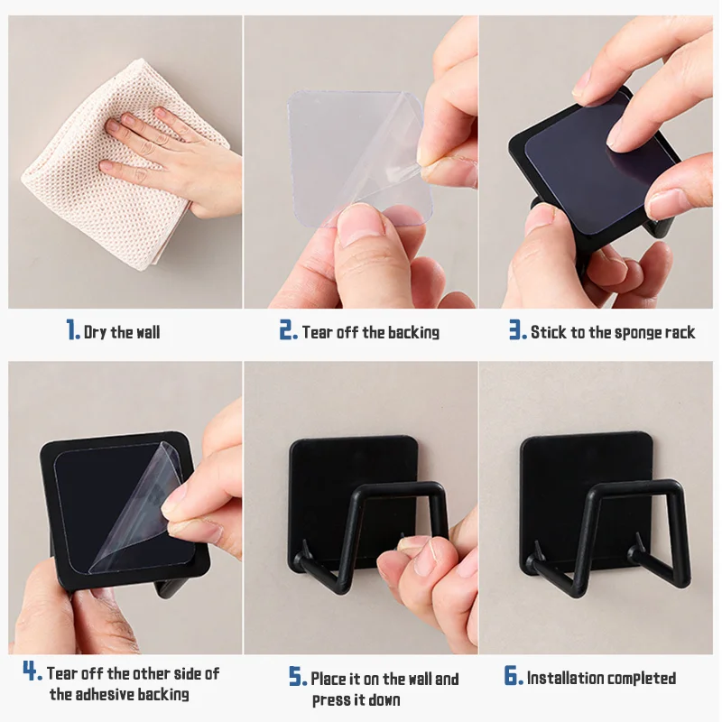 بالوعة المطبخ الإسفنج حامل استنزاف تجفيف الرف للإسفنج أسلاك الفولاذ الكرة استنزاف حامل بالوعة لوازم المطبخ اكسسوارات #6