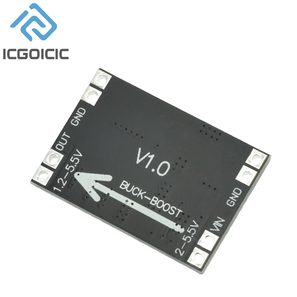 TPS63020 3.3V 4.2V 5V Lithium Battery Automatic Boost Buck Step Up Down Module XL63020 Microcontroller Power Low Ripple