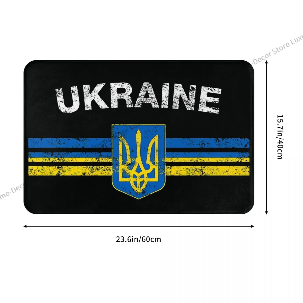 Non-slip Doormat Living Room Mat Ukrainian Emblem Ukraine Flag Hallway Carpet Entrance Door Rug Home Decorative