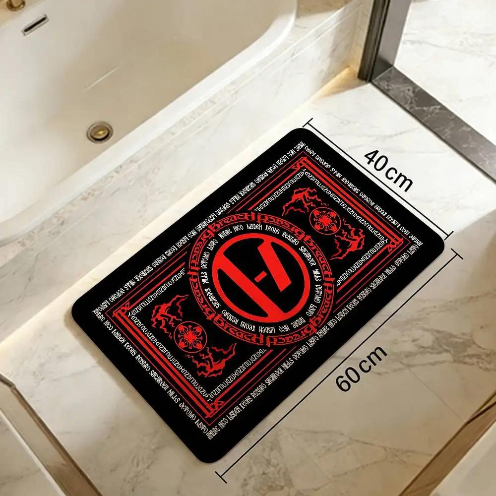 Popular T-Twenty One Pilot Band Entrance Door Mat Nordic Style Home Doormat Bathroom-Toilet Mats Bedroom Hotel Decor Mat