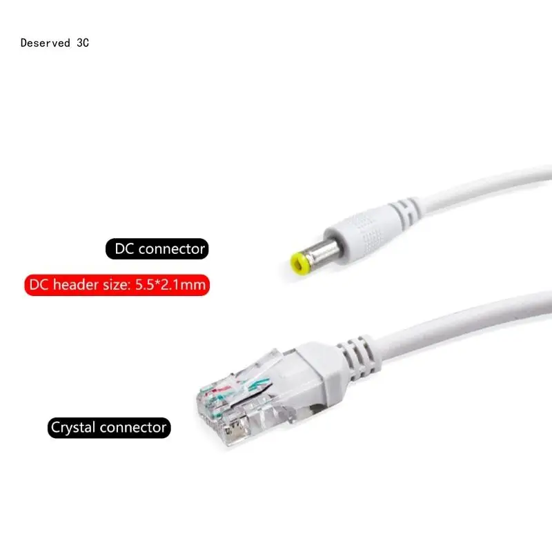 Active 48V to 12V Waterproof PoE Splitter Adapter, IEEE802.3af Compliant for Camera VoIP Phone Technical Gadgets