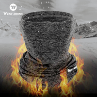 WEST BIKING Cycling Scarf Winter Fleece Mask Outdoor Windproof Running Bike Face Cover Men Women Bicycle Bandana Sports Headwear