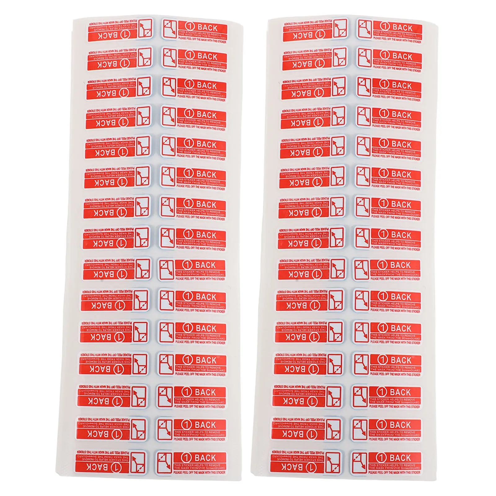 

3000Pcs Screen Protector Easy Peel Tab Red Tear Guide Label Alignment Sticker for Precise Tempered Glass Film Installation